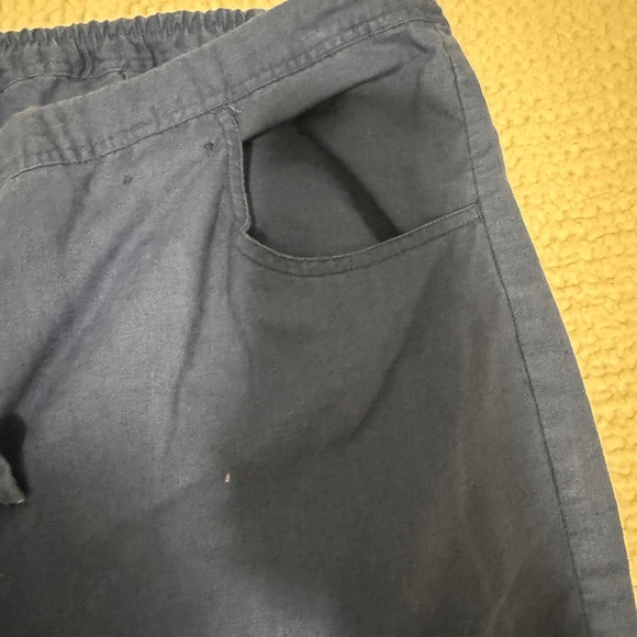 Venezia Navy Linen Pants Size 18/20 - Picture 3 of 8